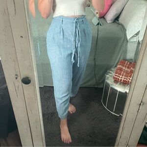Zara Light Blue Women's Pants